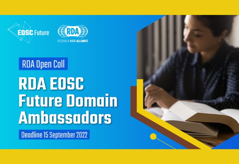 EOSC Future announces RDA Open Call for Domain Ambassadors #2 EOSC Future announces RDA Open Call for Domain Ambassadors #2