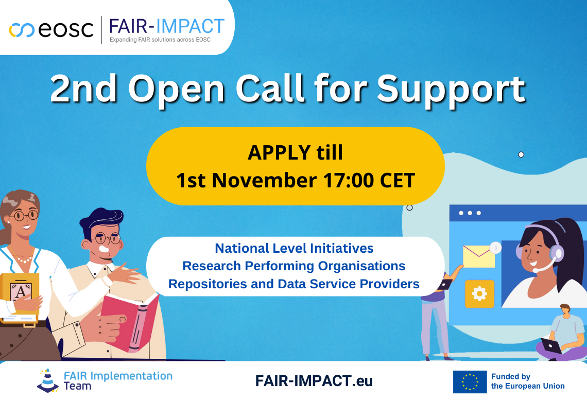 FAIR IMPACT second Open Calls launched! FAIR IMPACT second Open Calls launched!