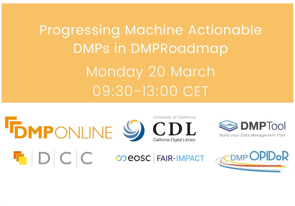 Progressing Machine Actionable Data Management Plans in DMPRoadmap Progressing Machine Actionable Data Management Plans in DMPRoadmap