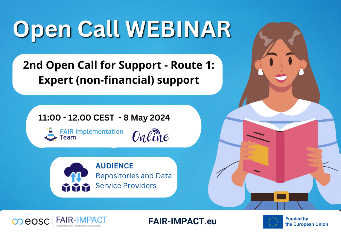 FAIR-IMPACT's 2nd open call for Route 1 expert support (non-financial) FAIR-IMPACT's 2nd open call for Route 1 expert support (non-financial)