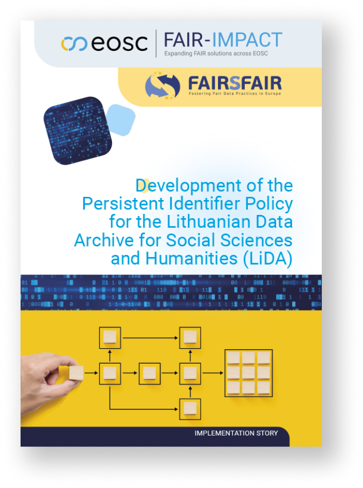 Development of the Persistent Identifier Policy for the Lithuanian Data Archive for Social Sciences and Humanities (LiDA)