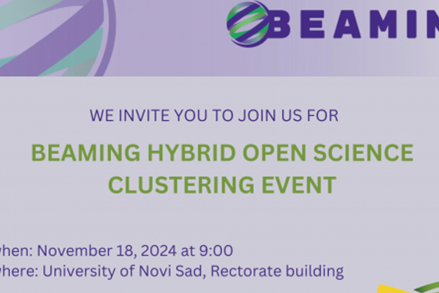 Beaming Open Science Clustering Event